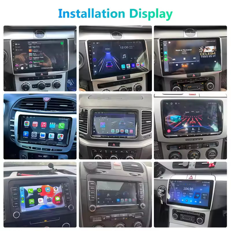 Junsun Wireless CarPlay und Android Auto Autoradio für VW Passat B6 B7 CC 2010-2015, 10 Zoll Multimedia-Navigationssystem mit GPS, Bluetooth und RDS in Schwarz - Bild 2