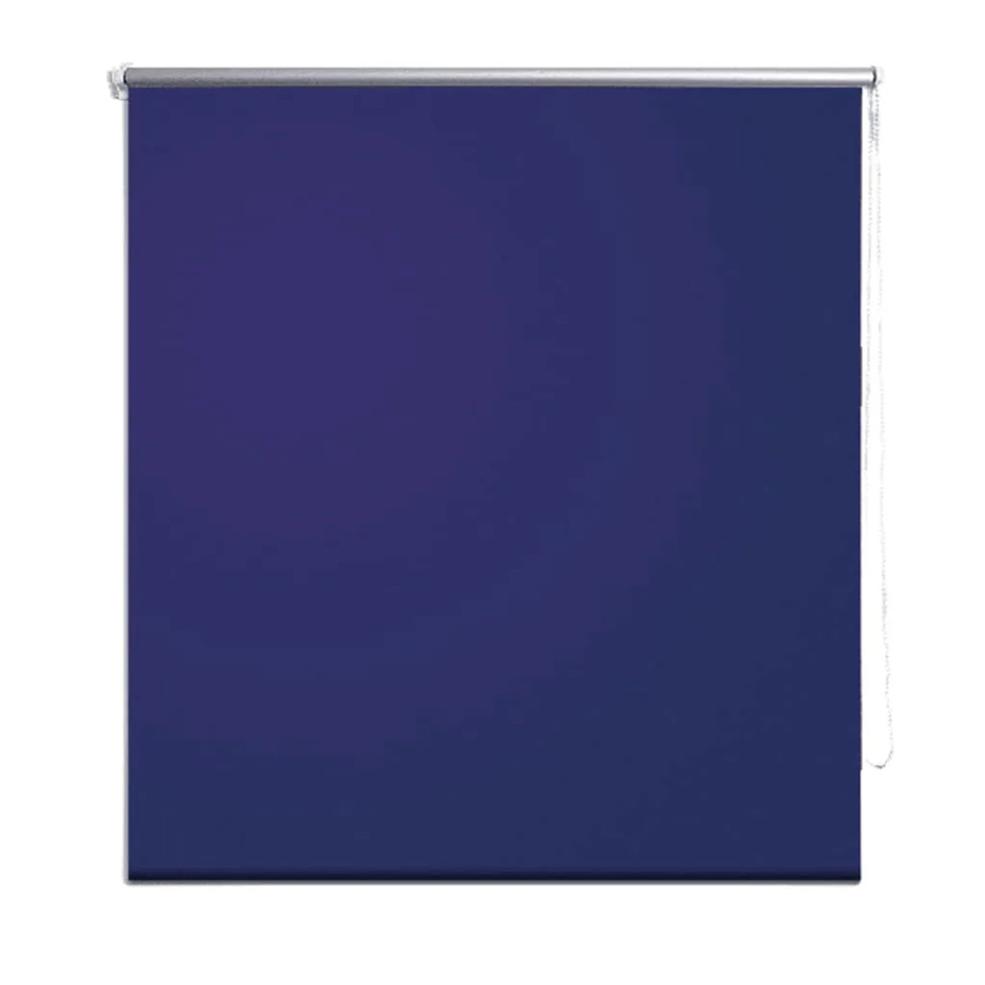 vidaXL Verdunkelungsrollo aus Polyester in Blau und Silber, thermoisolierend, Breite: 160 cm, Höhe: 175 cm - Bild 2