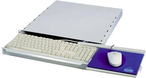 Apranet 26510037 Netzwerkschrank-Einschubsystem 19 Zoll, 1 HE, Lichtgrau - Bild 1