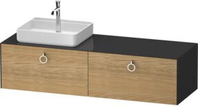 Duravit Waschtischunterschrank White Tulip in White, Breite: 160 cm, Tiefe: 55 cm, Höhe: 40,8 cm - Bild 1