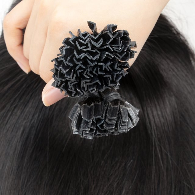 Mrs Hair Keratin Hair K Tip Hot Fusion Echthaarverlängerungen, Remy Haar - Bild 1