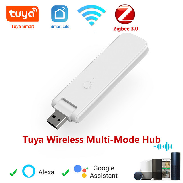 Tuya Multi Mode Gateway Smart Home Bridge mit Zigbee und Bluetooth in Weiß für Smart Life, Alexa und Google Home - Bild 1