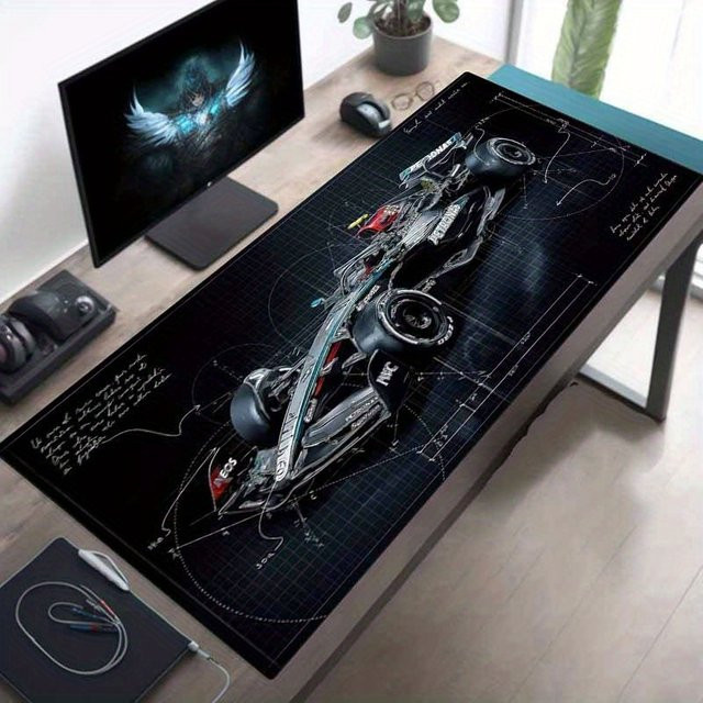 MRGLZY Gaming-Mauspad in Grau mit glatter Oberfläche und rutschfester Gummibasis für PC und Büro - Bild 1