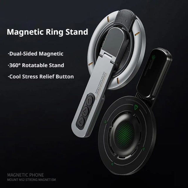 Magnetischer Fingerringhalter in Grau: Drehbarer und multifunktionaler Telefonständer für dein iPhone - Bild 1