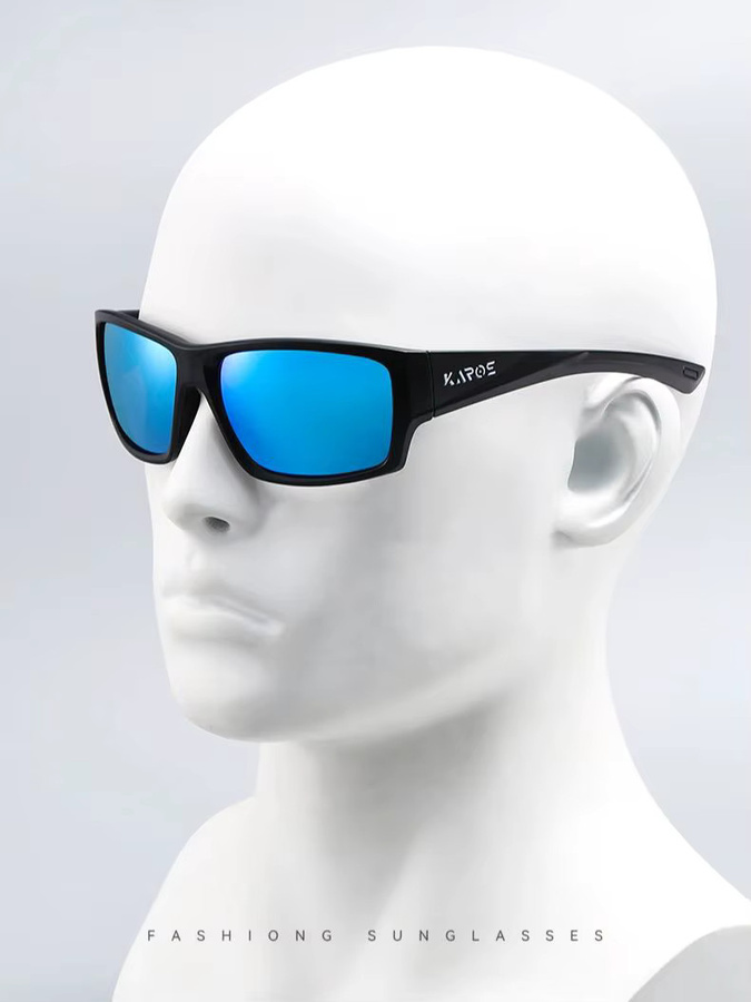 KAROS Sonnenbrille, Vollrand, Kunststoff, Schwarz, Unisex, polarisiert - Bild 3