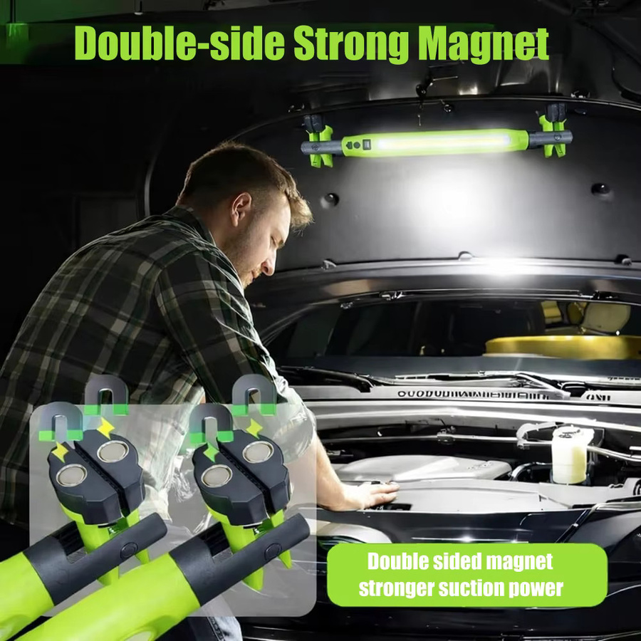 UMEXUS LED Arbeitsleuchte mit Magnet und Haken, wiederaufladbare COB Arbeitslampe als kabellose Taschenlampe - Bild 3
