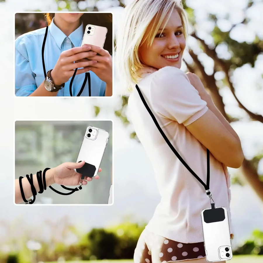 Universell verstellbares Handy-Umhängeband in Orange als Anti-Verlust-Lanyard für dein Mobiltelefon - Bild 6