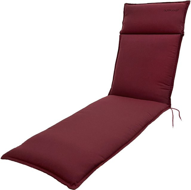 OUTFLEXX Green Auflage für Relaxliegen, Farbe: Rot, Material: Polyester, B/T/H: 170 x 48 x 6 cm - Bild 1