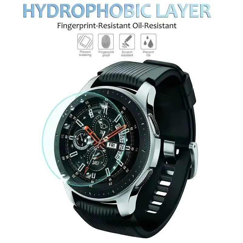 Samsung Displayschutzfolie Glas, 5 Stück, Galaxy Watch6 Watch5 Watch4 Watch3 - Bild 1