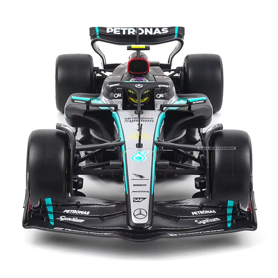 Bburago 2024 F1 Mercedes-AMG Formeleins-Team # 44 Lewis Hamilton, Legierungsautomodell, 1:24, ab 14 Jahren - Bild 3
