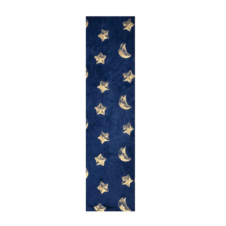 BUYNOW Tischläufer mit Stern und Mond Pailletten-Stickerei in Blau - Bild 3