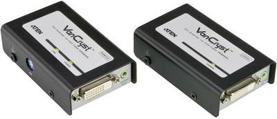 ATEN VE600A DVI-Audio-RJ45 Extender über Ethernet/LAN in Schwarz mit 60m Reichweite - Bild 1