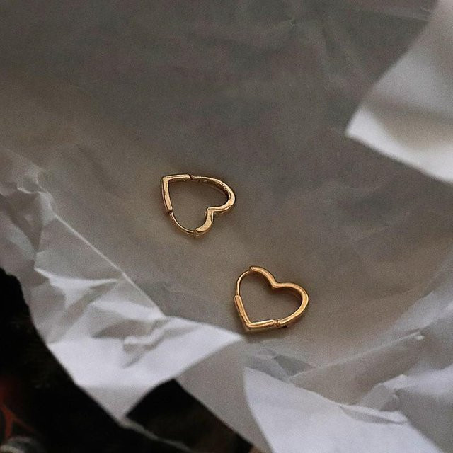 REETI Creolen Ohrringe, 925 Silber, Gold, Damen - Bild 1