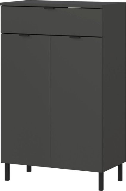Germania Kommode Graphit mit Soft-Close-Schubladen B/H/T: 60 x 97 x 34 cm - Bild 1