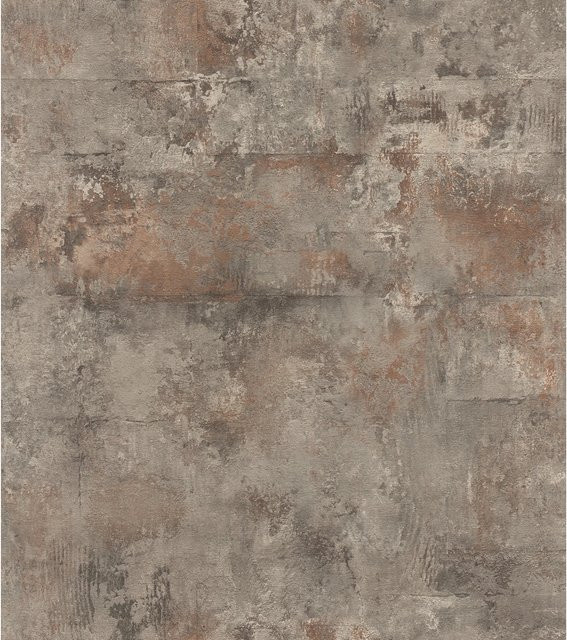 Selbstklebende Rasch Vliestapete Atlas in Betonoptik Grau Braun, B: 0,53 m x L: 6 m - Bild 1