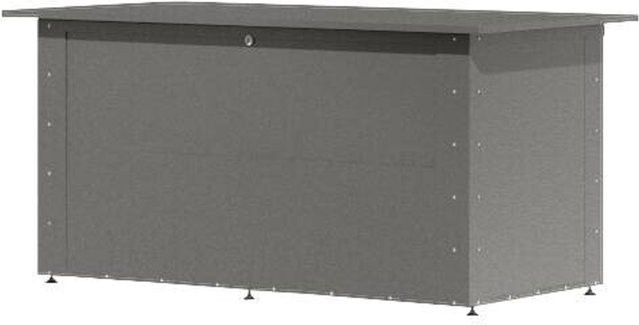 Karibu Metallbox Kailua Gartenbox aus Metall in Grau Matt mit Soft-Close-Deckel und Schloss, B/H/T: 134 x 71 x 62 cm - Bild 1
