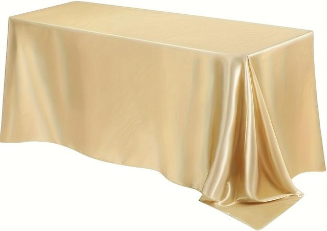 MARKET-1 Tischdecke aus Polyester in Gold, rechteckig, fleckbeständig und knitterarm, B/H: 300 x 150 cm - Bild 1