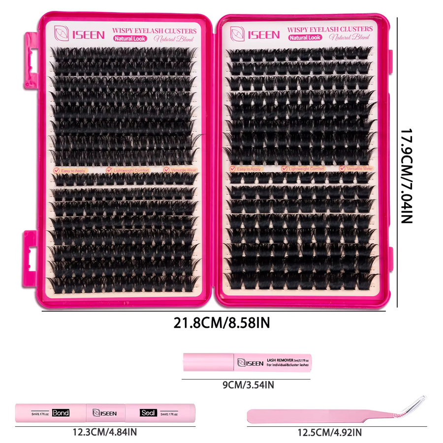 ISEEN Wimpern-Cluster-Set, Unisex - Bild 4