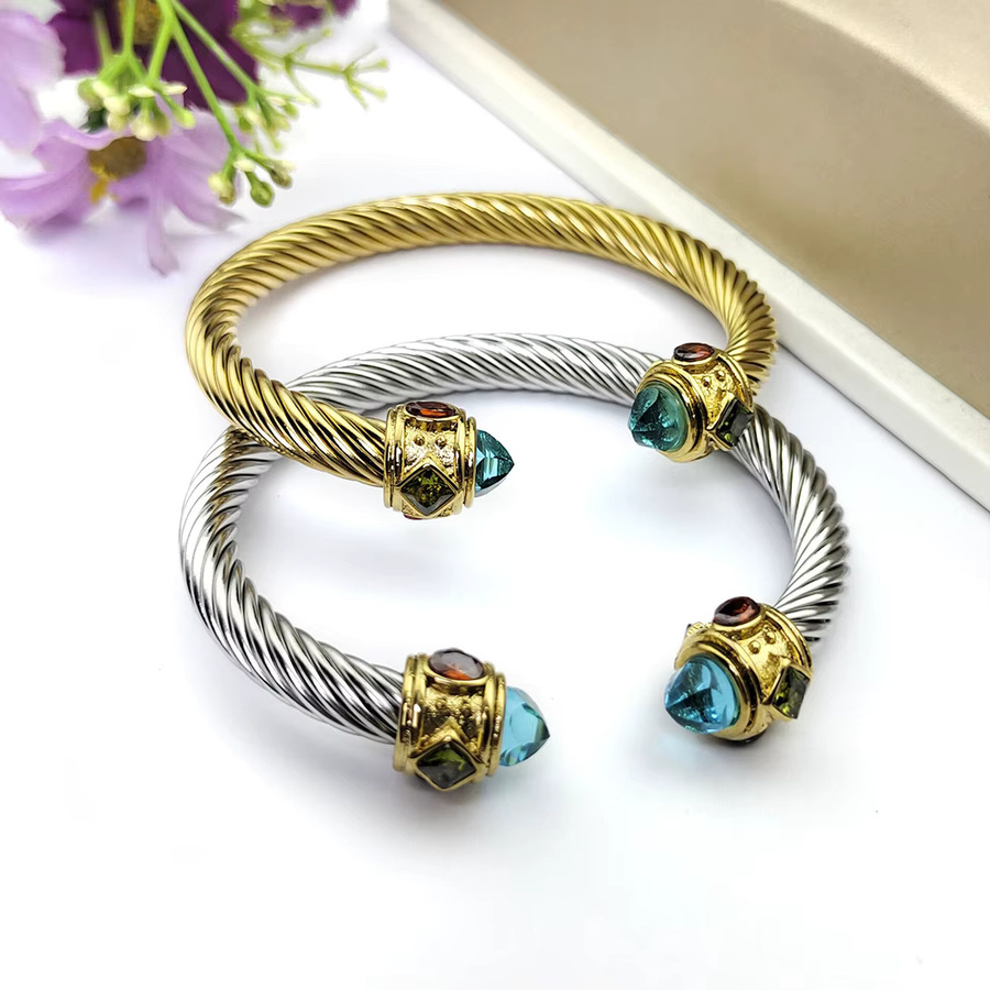 COUYA Armband Edelstahl, vergoldet, Zirkon, Damen - Bild 2