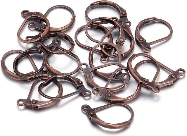 Ohrhaken Französische Klappbügel, Edelstahl, 13x11mm, 50 Stück - Bild 1