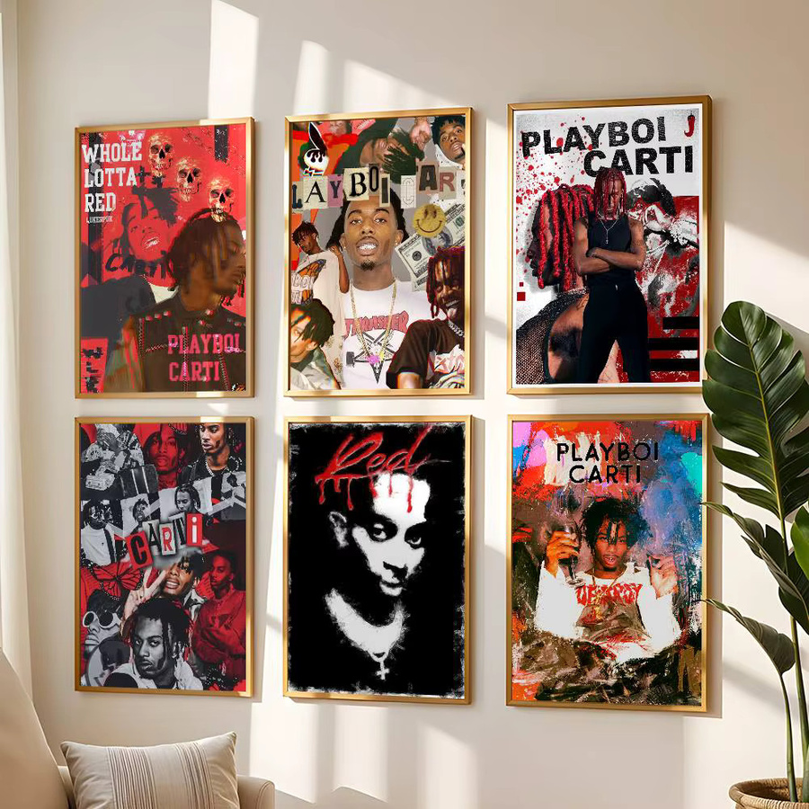 Playboi Carti Poster als hochwertiger wasserfester Wandkunst-Aufkleber für dein Wohnzimmer oder deine Bar - Bild 2