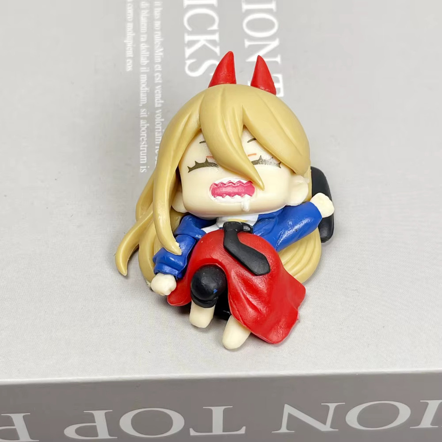 MINISO Anime Figuren Set Chainsaw Man Denji Makima Aki Power Pochita Schreibtisch Dekoration Multicolor - Bild 3