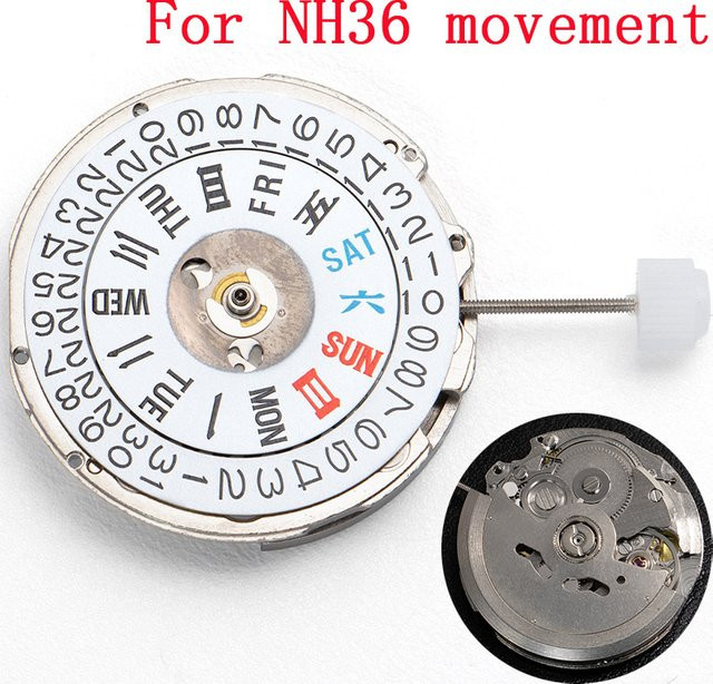 OAKCHARM Automatik mechanisches NH36-Uhrwerk, Edelstahl, Silber - Bild 1