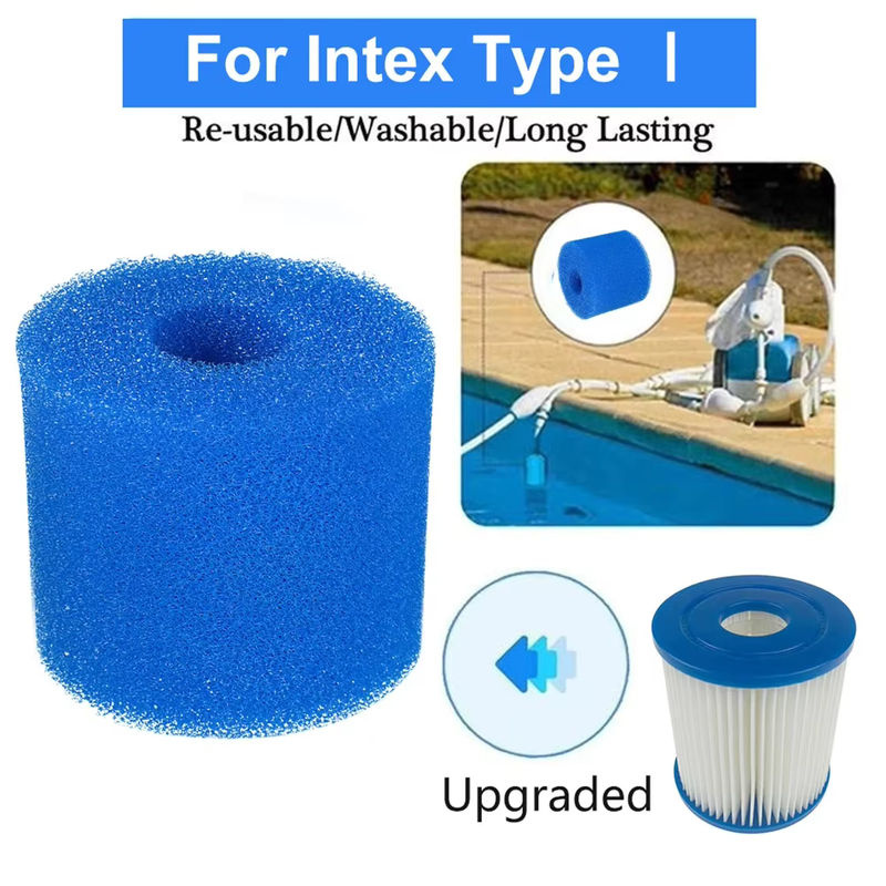 Intex Waschbarer Schwimmbad Filter Schwamm als Wiederverwendbare Schaum Filterpatrone für Typ I, II, VI und D - Bild 3
