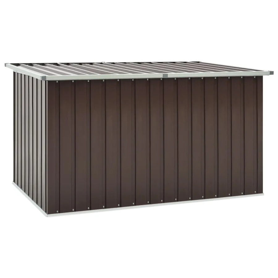 vidaXL Gartenbox aus verzinktem Stahl und Kunststoff, Braun, B/T/H: 171 x 99 x 93 cm - Bild 2
