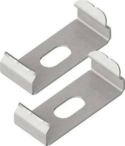 Brumberg Befestigungs-Set aus Edelstahl in Silber, L x B x H: 10 x 24 x 7 mm - Bild 1