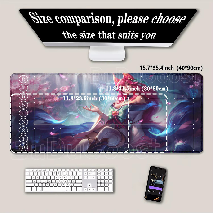 Potdemiel Spielmatte League of Legends Legends Riftbound Series TCG, Multicolor, B: 60 cm, T: 35 cm - Bild 2