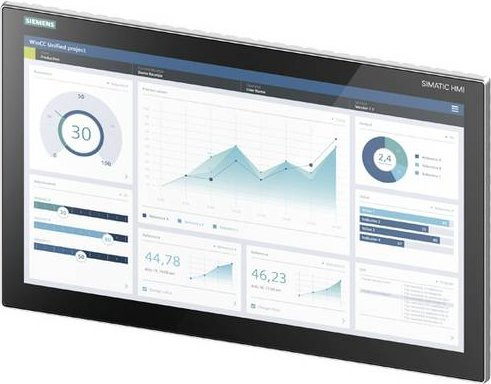 Siemens SIMATIC HMI Unified Comfort MTP2200 Panel in Schwarz - Bild 1