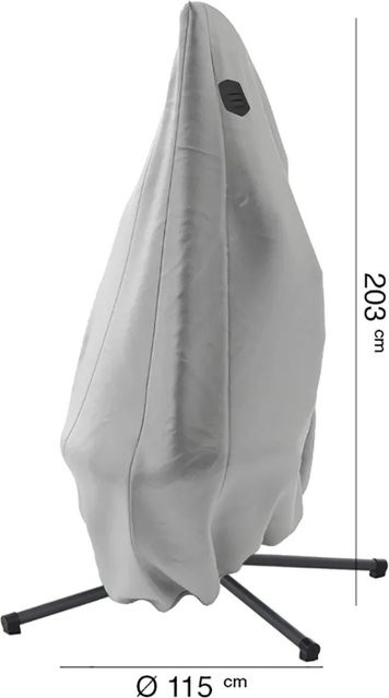 Siena Garden Schutzhülle für Yobaya Hängekorb mit Active Air System, Grau, Ø 115 cm x H 203 cm - Bild 1