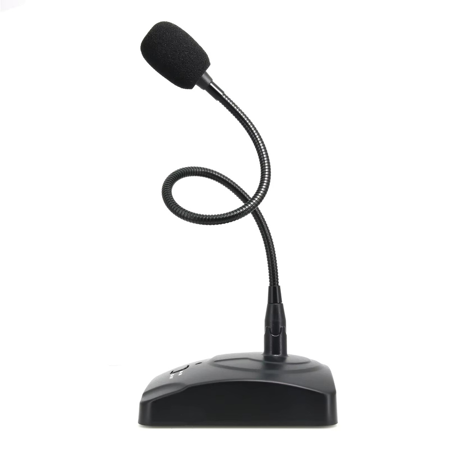 MAIMEIMI Schwanenhalsmikrofon Schwarz – Professionelles kabelgebundenes Desktop-Mikrofon für Konferenzen, Live-Streaming und Rundfunk - Bild 2