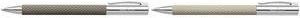 Faber-Castell AMBITION OpArt Kugelschreiber Schwarz mit Silber und Sandfarbenen Details - Bild 1