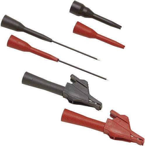 Fluke TP920 Sicherheits-Prüfspitzen-Set, 6 Stück, CAT III 300V, Farben: Rot und Schwarz - Bild 1