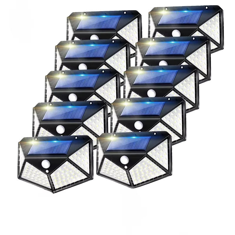 100er Set Solar-LED-Außenleuchten mit Bewegungsmelder, IP65 wasserdicht, 270 Grad Beleuchtungswinkel, Schwarz und Weiß - Bild 6