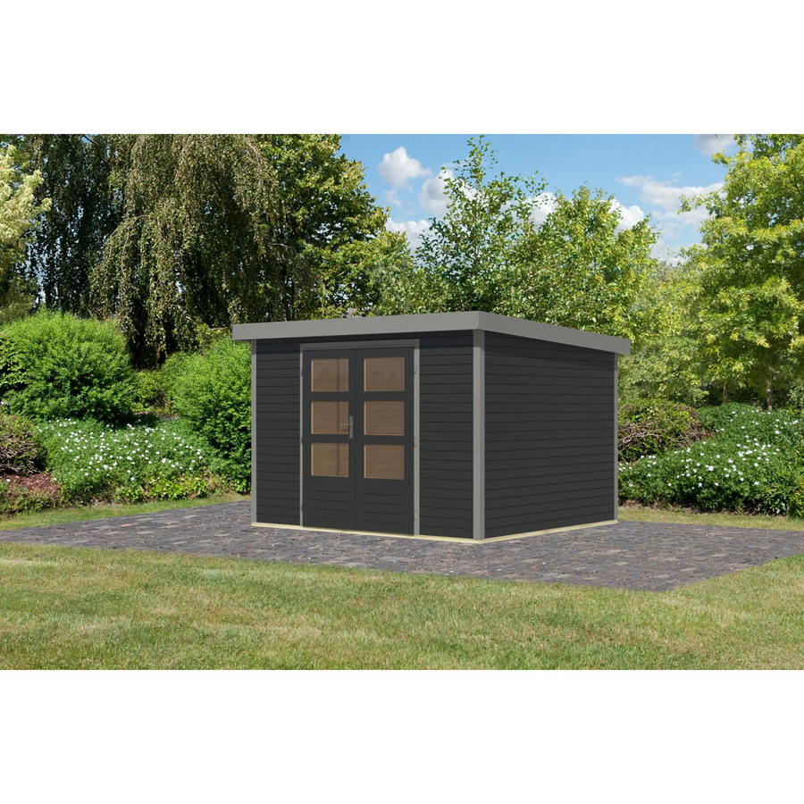Karibu Gartenhaus Diego 5 C in Anthrazit/Grau, B: 298 cm, T: 209 cm, H: 242 cm - Bild 2