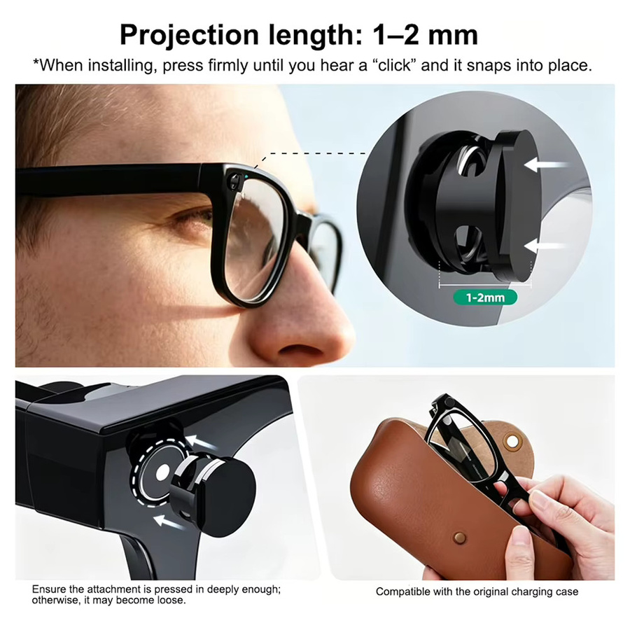 LED-Lichtblocker für Meta Smart Brillen als Kamera-LED-Abdeckung für Ray-Ban Meta in Schwarz zur Sicherung der Privatsphäre - Bild 2