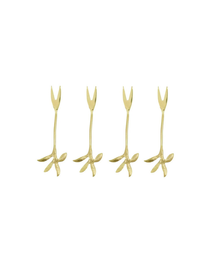 House Doctor Party-Gabeln Fork in Gold, 4 Stück - Bild 1