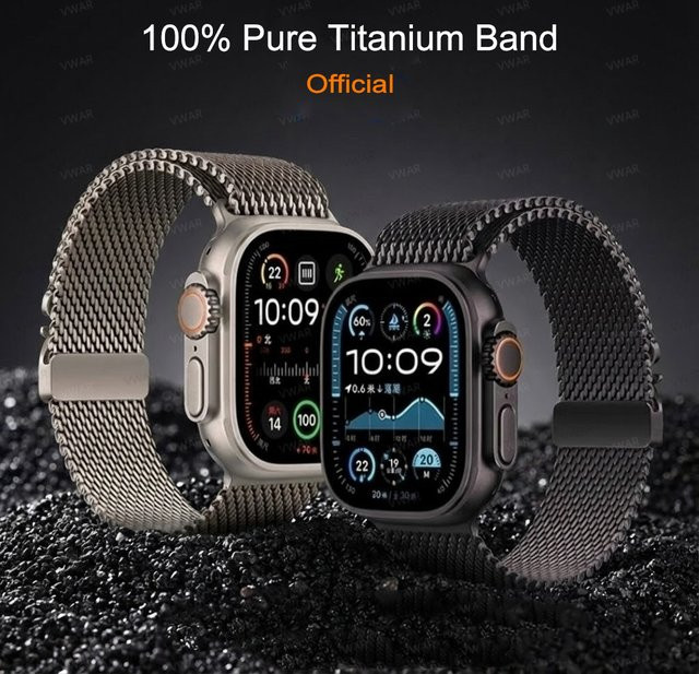 Vwar Uhrenarmband Titan, Milanaise, Unisex - Bild 1