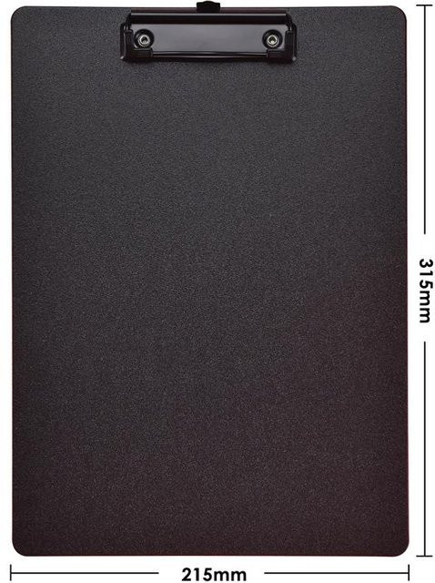 Yiran Furniture Klemmbrett A4 aus Kunststoff in Schwarz - Bild 1