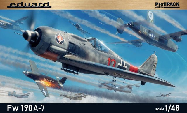Eduard Focke Wulf Fw 190 A-7, Modellfahrzeug, 1:48, Grau - Bild 1