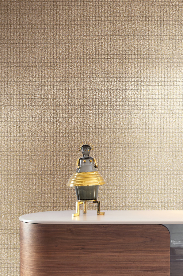 Jannelli & Volpi Tapete Otowa 7575 in Beige mit geometrischem Natur-Design aus Vlies - Bild 1