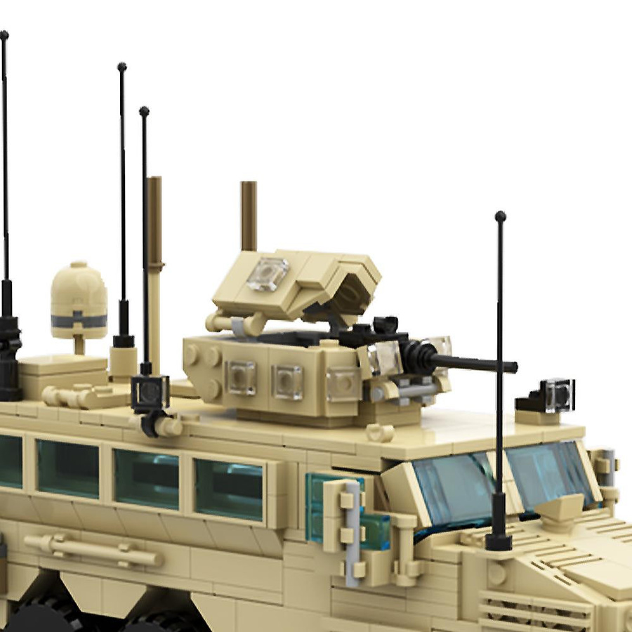 Gobricks RG-33L Kat.2 MRAP MOC Militärfahrzeug Bausteine Panzerwagen - Bild 4
