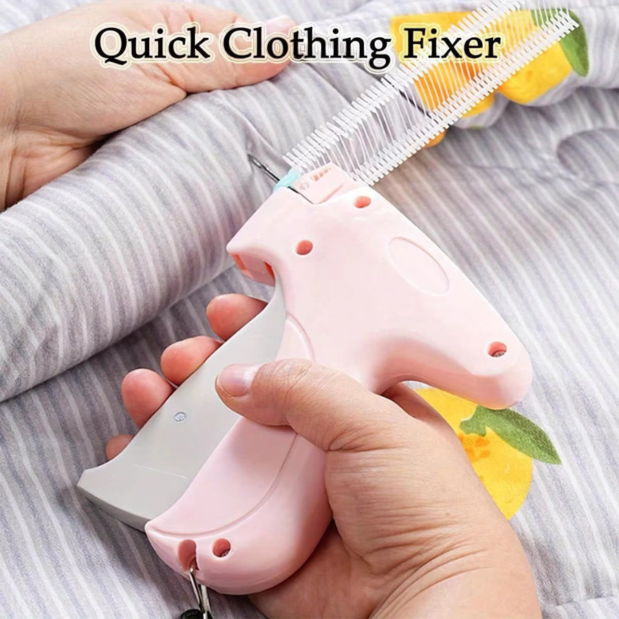 Etikettierpistolen-Set in Pink mit EVA-Hartschalen-Aufbewahrungstasche und Klebenadeln für die Preisauszeichnung von Kleidung - Bild 3
