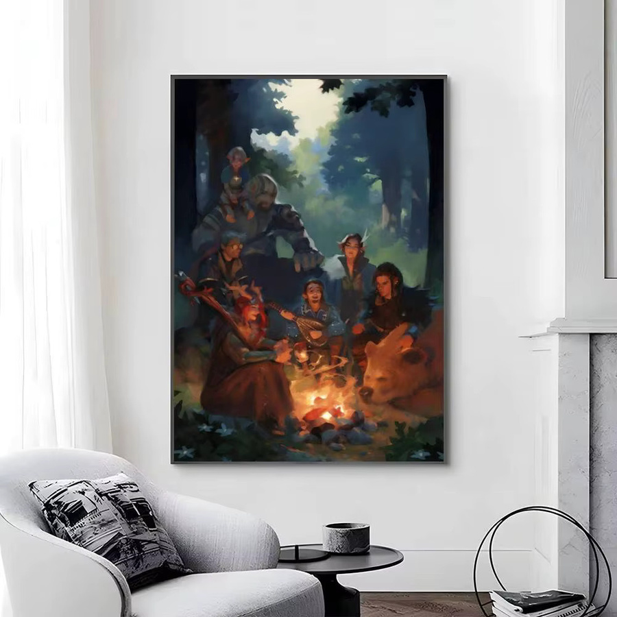Baldurs Gate 3 Poster selbstklebender Papierdruck Multicolour - Bild 6