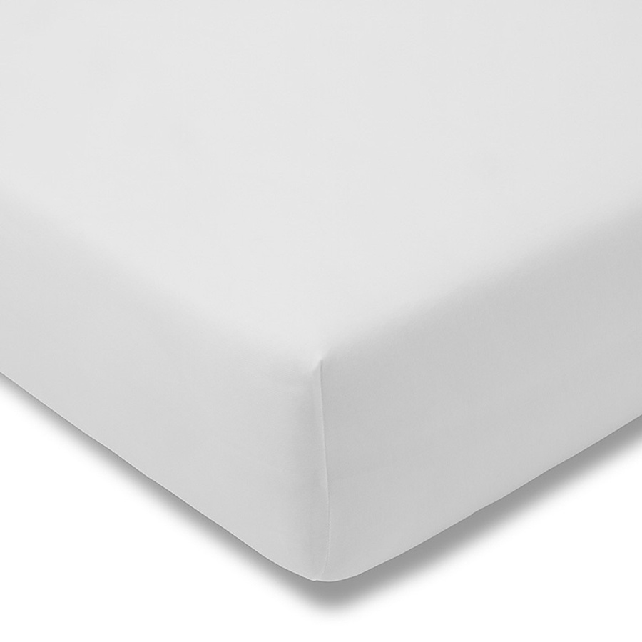 Estella Spannbetttuch aus Feinjersey in Weiß, B/T: 200 x 200 cm - Bild 1