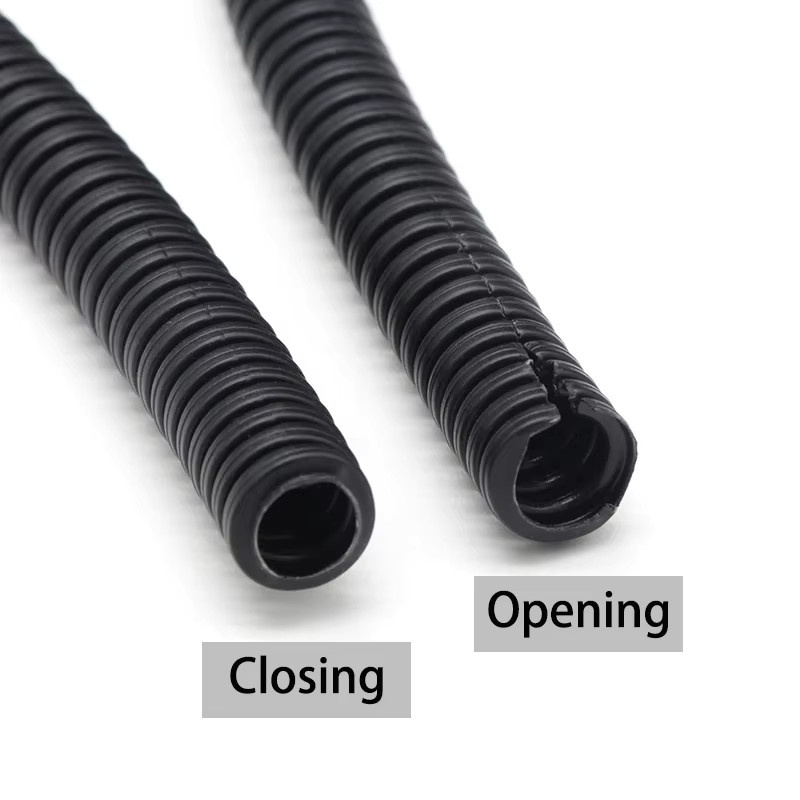 Isoliertes PP Wellrohr als Kabelschutz aus Kunststoff in Schwarz, Durchmesser: 7,5 mm bis 34,5 mm - Bild 3