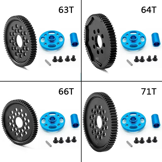 Tamiya Stirnradgetriebe Montagesatz, Metall, für Tamiya TT-02 1/10 RC - Bild 1